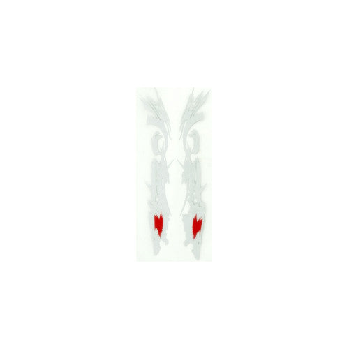 Abtibild " Dragon " culoare alb reflectorizant Cod: AN16