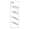 Stergator parbriz sofer AUDI A4 11/2003-> COD:ART36 22"