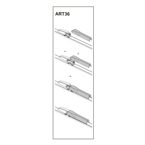 Stergator parbriz pasager AUDI A4 11/2003-> COD:ART36 22 "