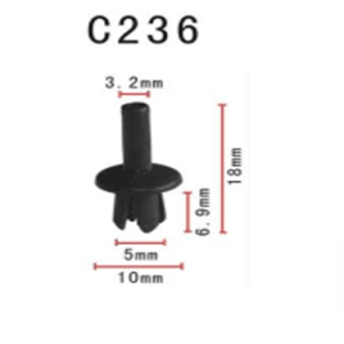 Clips plastic model C236 compatibil Mercedes Cod: C236