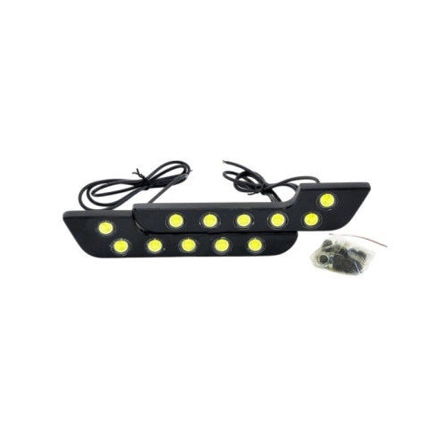 Lumini de zi DRL COB DL03 6W lumina alba set 2 bucati Cod: 036T