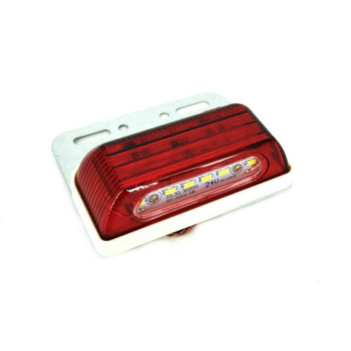 Lampa LED numar inmatriculare universala alb rosu 12V IP66 Cod: 4003-1