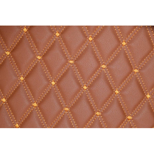 Material special pentru COVORASE auto romb  maro/cusatura maro.Cod: COV02MM
