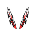 Set 2 abtibilduri Flacari auto decorativ pentru exterior si interior Cod: DZ-26