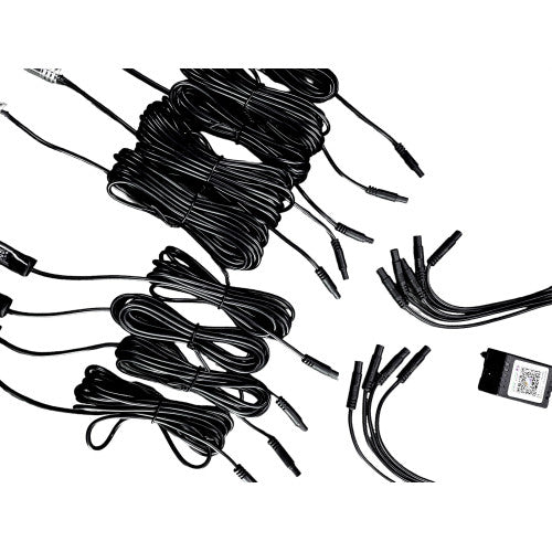 KIT FIR NEON LED RGB + BANDA LED RGB 22CM CU TELECOMANDA RF. SPT54ARW 12V