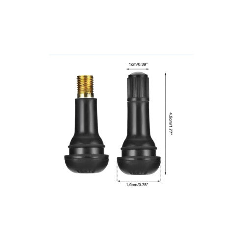 Valva tubeless pentru jante 13 inch  cauciuc negru standard auto Cod: TR413
