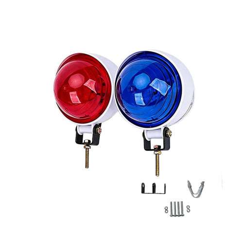 Stroboscoape auto 12V rosu-albastru set 2 bucati cu modul de comanda Cod: WF27
