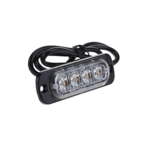 Lampa LED stroboscopica 4 LED-uri 12V-24V diverse culori Cod: ART04T