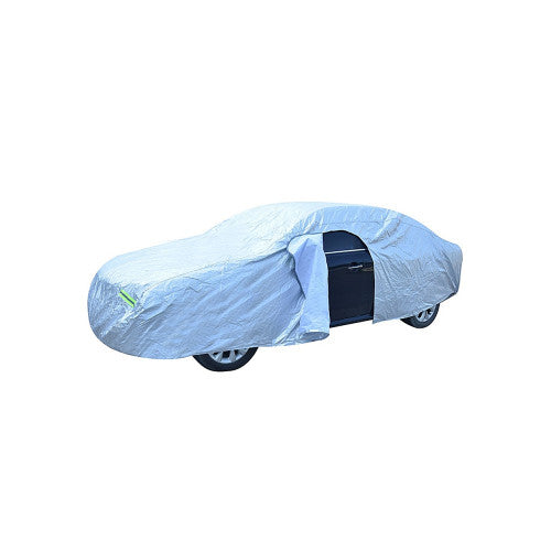 Prelata auto universala premium berlina S 4.15x1.7x1.5m impermeabila cu fermoar