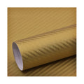 Folie carbon 3D aurie cu tehnologie anti-bule 1.5m x 9m Cod: CF-10G