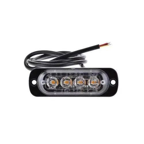 Lampa LED stroboscopica 4 LED-uri 12V-24V diverse culori Cod: ART04T