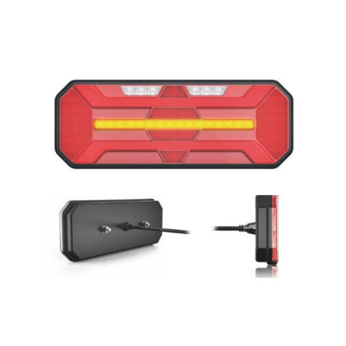 Lampa stop camion LED stanga dreapta cu semnalizare dinamica 12V/24V IP67 Cod: SL-5004