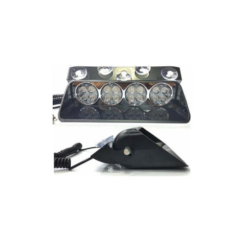 Lampa LED stroboscopica parbriz 12V cu ventuze diverse culori Cod: S4Y