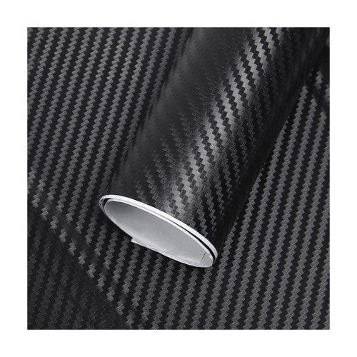 Folie carbon 3D neagra cu tehnologie anti-bule 1m x 1.5m Cod: CF-10BL / MQ-05