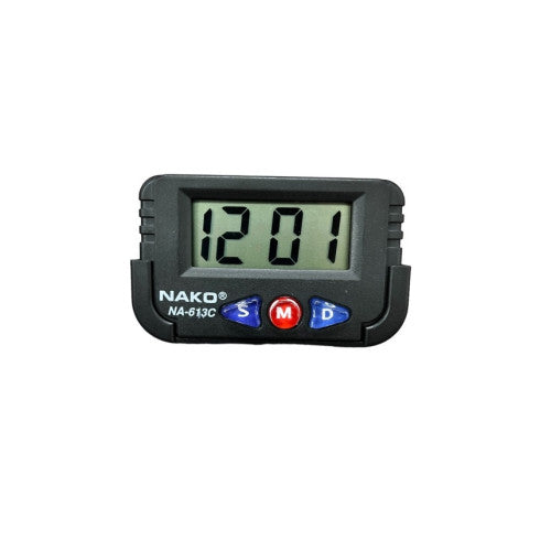 Ceas electronic auto LCD 12/24V cu afisaj digital  Cod: NA613C