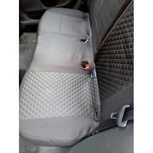 Huse scaune auto compatibile Skoda Octavia III Facelift 2017-> fara decupaj cotiera sofer spatar bancheta fractionat Premium Material Textil