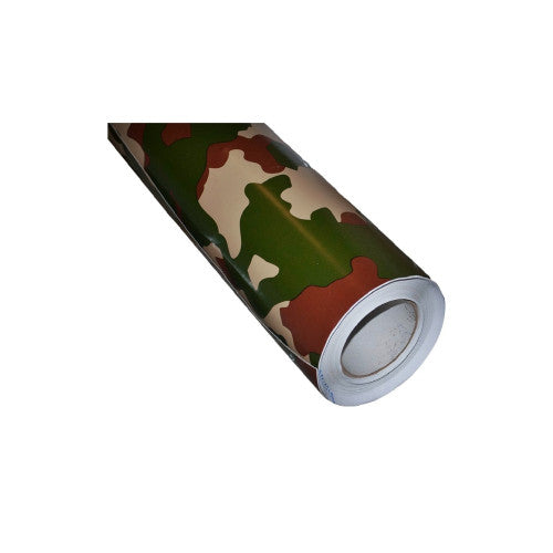 Folie auto Camuflaj Forest pentru colantare cu tehnologie anti-bule 1m x 1.5m Cod: MC02/FC02