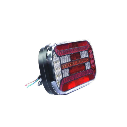 Lampa spate 302x130, LED, 6 functii, stanga, ceata, Fristom Cod: FT-600 L