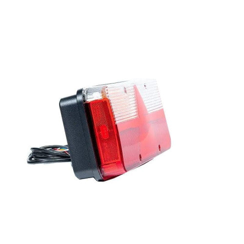 Lampa spate auto LED 6 functii dreapta semnalizare dinamica ceata mers inapoi pozitie frana 400x153 mm 12-36V Fristom Cod: FT-500-25