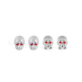 Capace valve auto crom model craniu 4 bucati Cod: QMZ-04