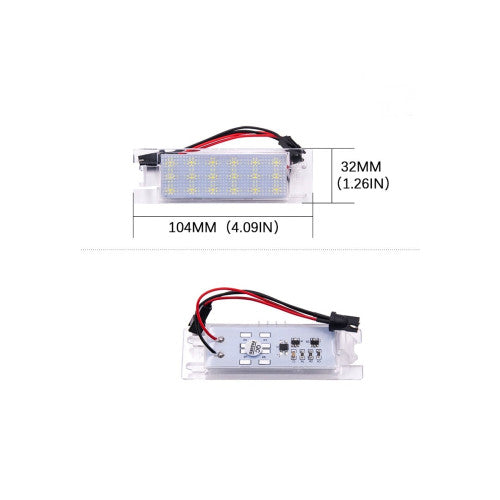 Lampi numar LED compatibile Opel Astra H Corsa D Insignia Zafira B Cod: 71001