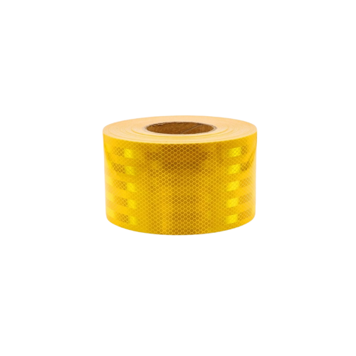 Banda reflectorizanta tip fagure galbena 10cm x 25m Cod: CH-010Y