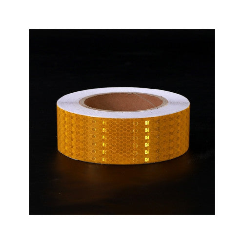 Banda reflectorizanta tip fagure culoare Galben 5cmx25m Cod: CH-022Y