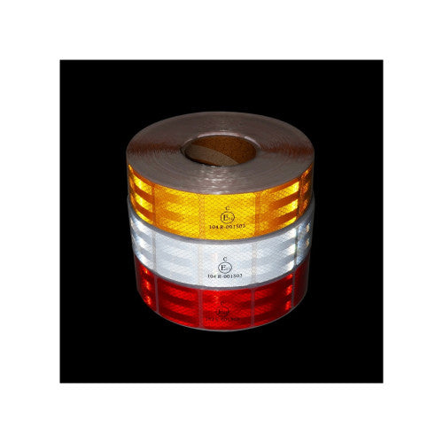 Banda reflectorizanta intrerupta Premium omologata U.E. galben Cod: RI01Y