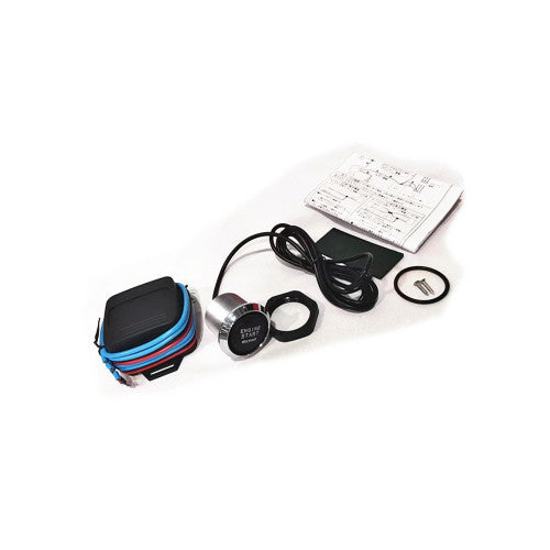 Kit buton pornire motor autoturism cu iluminare  12V Cod: ES02