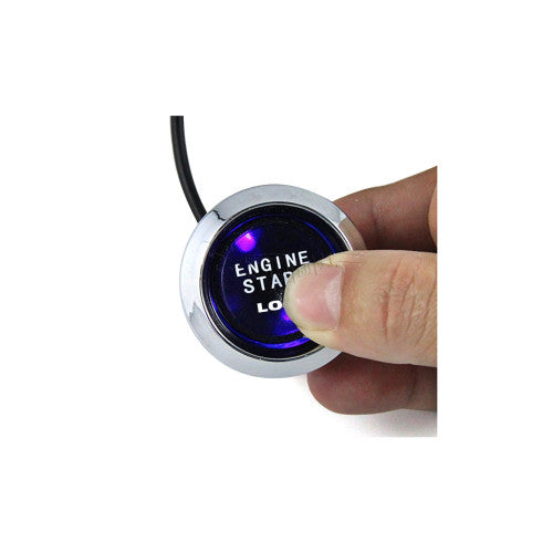Kit buton pornire motor autoturism cu iluminare  12V Cod: ES02