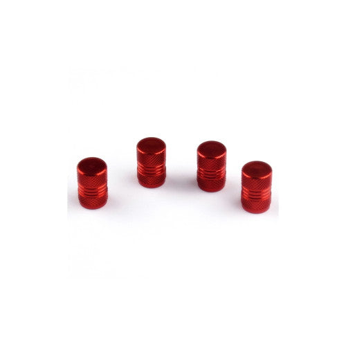 Capace valve auto aluminiu rosii 4 bucati Cod: QMZ-01