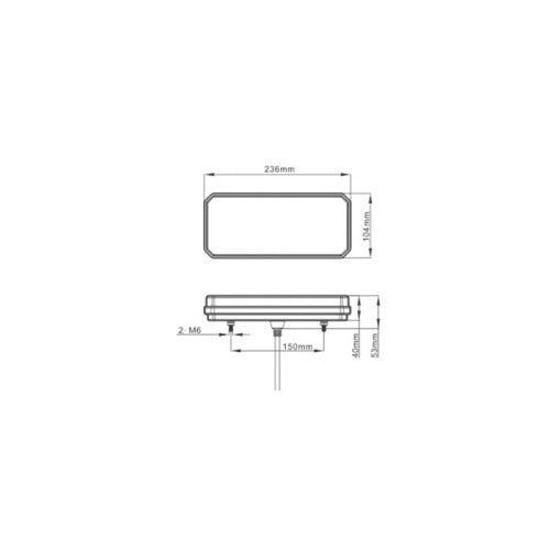 Lampa stop camion LED cu semnalizare dinamica 12-24V Cod:SL-5013