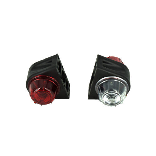 Lampa laterala gabarit cu LED Rosu-Alb 24V E4-Mark Cod:BK69052