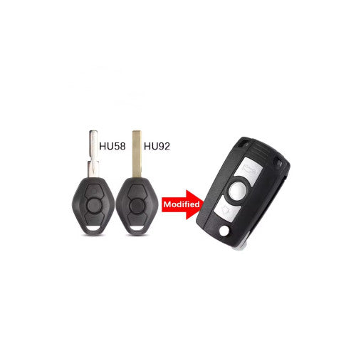 Carcasa telecomanda compatibila BMW, cu lamela, Cod: 1381