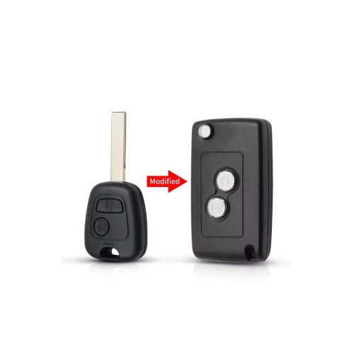 Carcasa telecomanda compatibila Peugeot, cu lamela, Cod: 1112