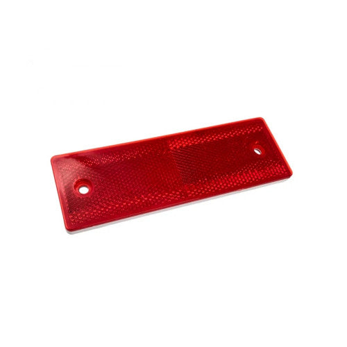 Dreptunghi reflectorizant rosu 5x15cm auto universal Cod: FGB-02