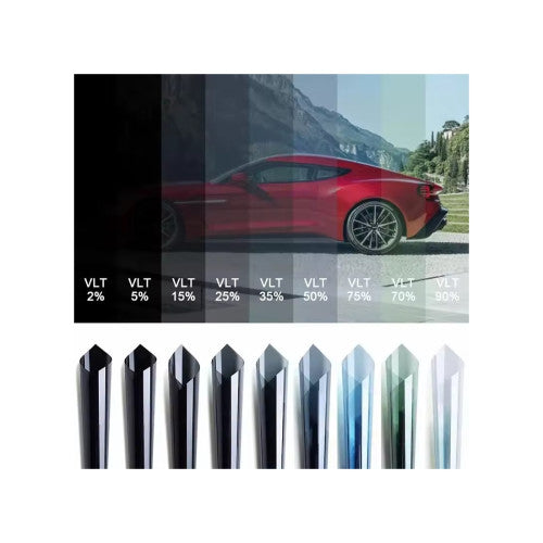 Folie auto omologata DRK geamuri fata 2m x 0.5m VLT 90% cu certificat RAR