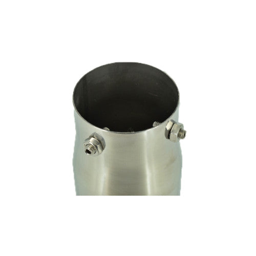 Ornament toba inox premium, intrare 7.8 cm, iesire 9 cm, lungime 17.5 cm Cod: 7635P