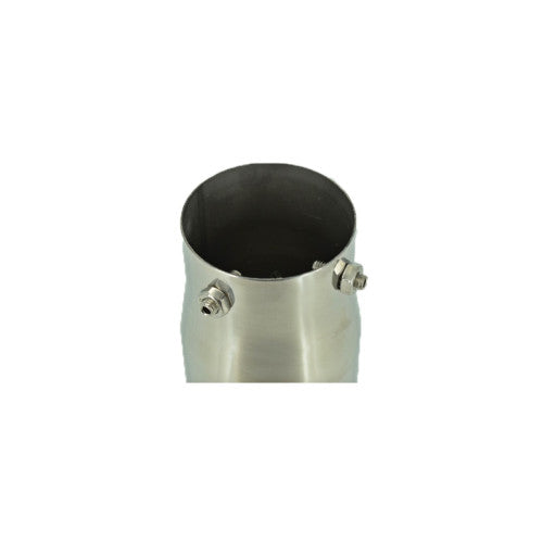 Ornament toba inox premium, intrare 7.8 cm, iesire 9 cm, lungime 18 cm Cod: 7635