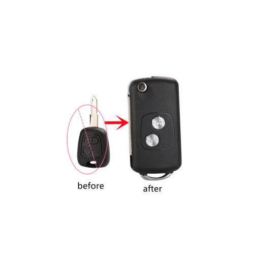 Carcasa telecomanda compatibila Peugeot, cu lamela, Cod: 026-53
