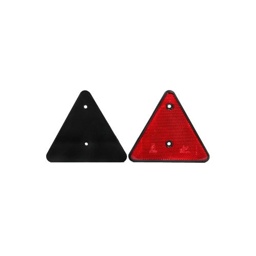 Triunghi rosu reflectorizant cu prindere in 2 puncte 15 cm Cod: TR014