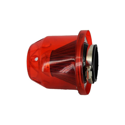 Filtru aer tuning universal cu carcasa rosie