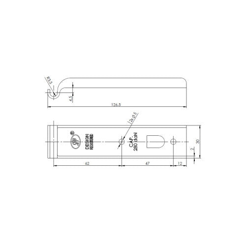 Inchizator oblon remorca 450 kg pentru usi metalice sau obloane Cod: ZB-06