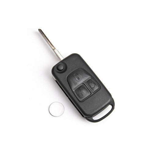 Carcasa telecomanda compatibila Mercedes, cu lamela, Cod: 1118