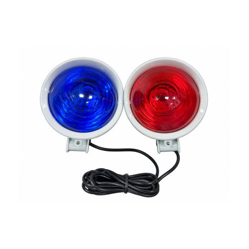 Stroboscoape auto 12V rosu-albastru set 2 bucati cu modul de comanda Cod: WF27