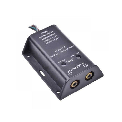 Convertor semnal audio auto Hi Low pentru amplificator cu iesire RCA reglabila Cod: 30.5000-02