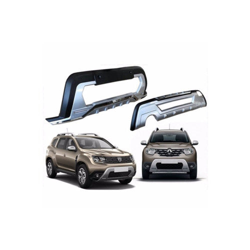 Bullbar fata si spate auto din plastic compatibil Dacia Duster II 2018-2024 Cod: ART-DST-001