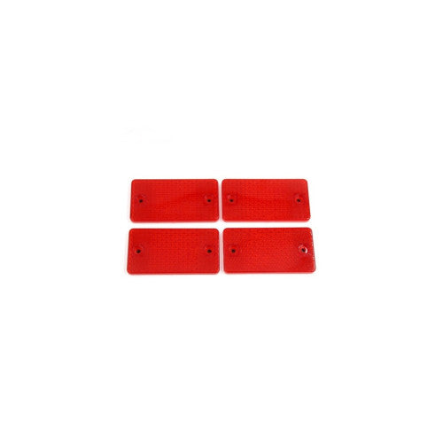 Set reflectoare dreptunghiulare rosii 9x5x0.7 cm Cod: HX4