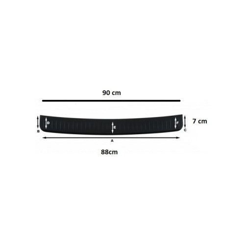 Protectie bara portbagaj universal din plastic maleabil  Cod: UB5