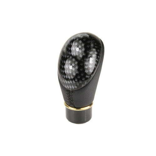 Ornament schimbator viteza auto universal carbon cu imitatie piele 5 viteze Cod: AC-264